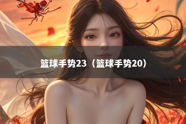 篮球手势23（篮球手势20）
