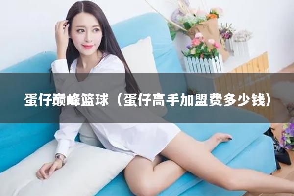 蛋仔巅峰篮球（蛋仔高手加盟费多少钱）